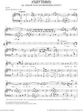 Cover icon of I Know That My Redeemer Liveth sheet music for choir (SATB: soprano, alto, tenor, bass) by George Frideric Handel, classical score, intermediate skill level