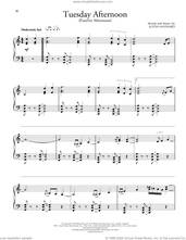 Cover icon of Tuesday Afternoon (Forever Afternoon) sheet music for piano solo by David Lanz, The Moody Blues and Justin Hayward, intermediate skill level