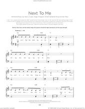 Cover icon of Next To Me sheet music for piano solo by Emeli Sande, Harry Craze, Hugo Chegwin and Paul Anup, beginner skill level
