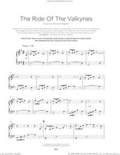 Cover icon of Ride Of The Valkyries sheet music for piano solo by Richard Wagner, classical score, beginner skill level