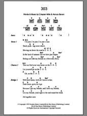 Cover icon of 303 sheet music for guitar (chords) by Kula Shaker, Alonza Bevan and Crispian Mills, intermediate skill level