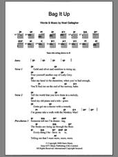 Cover icon of Bag It Up sheet music for guitar (chords) by Oasis and Noel Gallagher, intermediate skill level