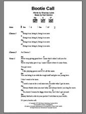 Cover icon of Bootie Call sheet music for guitar (chords) by All Saints, Karl Gordon and Shaznay Lewis, intermediate skill level