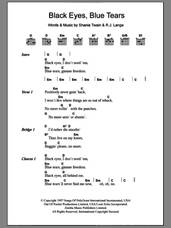 Cover icon of Black Eyes, Blue Tears sheet music for guitar (chords) by Shania Twain and Robert John Lange, intermediate skill level