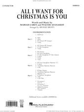 Cover icon of All I Want For Christmas Is You (arr. Michael Brown) (COMPLETE) sheet music for concert band by Michael Brown, Mariah Carey and Walter Afanasieff, intermediate skill level