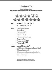Cover icon of Coffee and TV sheet music for guitar (chords) by Blur, Alex James, Damon Albarn, David Rowntree and Graham Coxon, intermediate skill level