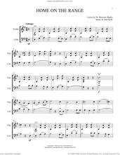 Cover icon of Home On The Range sheet music for instrumental duet (duets) by Roy Rogers, Michelle Hynson, Dan Kelly and Dr. Brewster Higley, intermediate skill level