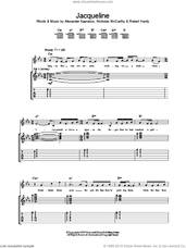 Cover icon of Jacqueline sheet music for guitar (tablature) by Alexander Kapranos, Franz Ferdinand, Nicholas McCarthy and Robert Hardy, intermediate skill level