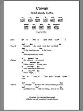 Cover icon of Corvair sheet music for guitar (chords) by Jim White, intermediate skill level