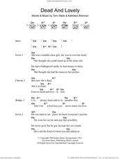 Cover icon of Dead And Lovely sheet music for guitar (chords) by Tom Waits and Kathleen Brennan, intermediate skill level