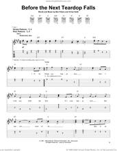 Cover icon of Before The Next Teardrop Falls sheet music for guitar solo (easy tablature) by Freddy Fender, Ben Peters and Vivian Keith, easy guitar (easy tablature)