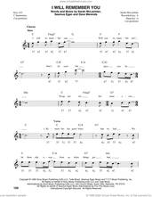 Cover icon of I Will Remember You sheet music for harmonica solo by Sarah McLachlan, Dave Merenda and Seamus Egan, intermediate skill level