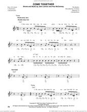 Cover icon of Come Together sheet music for harmonica solo by The Beatles, John Lennon and Paul McCartney, intermediate skill level