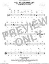 Cover icon of Can't Help Falling In Love sheet music for harmonica solo by Elvis Presley, George David Weiss, Hugo Peretti and Luigi Creatore, intermediate skill level