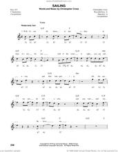 Cover icon of Sailing sheet music for harmonica solo by Christopher Cross, intermediate skill level