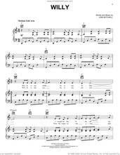 Cover icon of Willy sheet music for voice, piano or guitar by Joni Mitchell, intermediate skill level