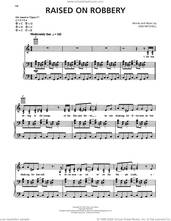 Cover icon of Raised On Robbery sheet music for voice, piano or guitar by Joni Mitchell, intermediate skill level