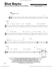 Cover icon of Blue Bayou sheet music for harmonica solo by Linda Ronstadt, Joe Melson and Roy Orbison, intermediate skill level