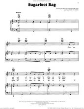 Cover icon of Sugarfoot Rag sheet music for voice, piano or guitar by Vaughn Horton, Jerry Reed, Red Foley and Hank Garland, intermediate skill level