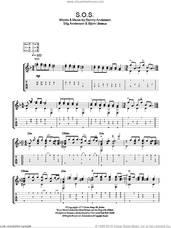Cover icon of S.O.S. sheet music for guitar solo (easy tablature) by ABBA, Benny Andersson, Bjorn Ulvaeus and Stig Anderson, easy guitar (easy tablature)