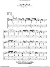 Cover icon of Voulez Vous sheet music for guitar solo (easy tablature) by ABBA, Benny Andersson and Bjorn Ulvaeus, easy guitar (easy tablature)