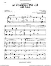 Cover icon of All Creatures Of Our God And King sheet music for voice and piano (High Voice) by Francis Of Assisi, Richard Walters, Geistliche Kirchengesang and William Henry Draper, intermediate skill level