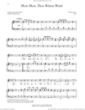 Cover icon of Blow, Blow, Thou Winter Wind sheet music for voice and piano (High Voice) by Thomas Arne, Richard Walters and Steven Stolen, intermediate skill level