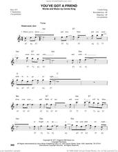 Cover icon of You've Got A Friend sheet music for harmonica solo by Carole King and James Taylor, intermediate skill level