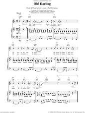 Cover icon of Oh Darling sheet music for voice, piano or guitar by The Beatles and Paul McCartney, intermediate skill level