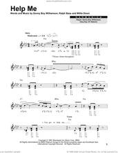 Cover icon of Help Me sheet music for harmonica solo by Sonny Boy Williamson, Ralph Bass, Willie Dixon and Willie Williamson, intermediate skill level