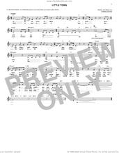 Cover icon of Little Town sheet music for voice and other instruments (fake book) by Chris Eaton, intermediate skill level