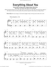 Cover icon of Everything About You sheet music for piano solo by One Direction, Edward Styles, Liam Payne, Louis Tomlinson, Niall Horan, Steve Robson, Wayne Hector and Zain Malik, beginner skill level