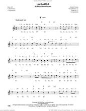 Cover icon of La Bamba sheet music for harmonica solo by Ritchie Valens, intermediate skill level