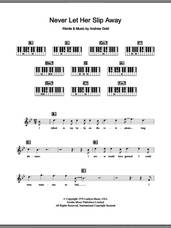 Cover icon of Never Let Her Slip Away sheet music for piano solo (chords, lyrics, melody) by Andrew Gold, intermediate piano (chords, lyrics, melody)