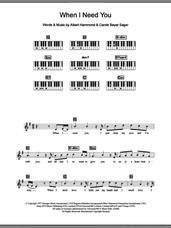 Cover icon of When I Need You sheet music for piano solo (chords, lyrics, melody) by Celine Dion, Will Mellor, Albert Hammond and Carole Bayer Sager, intermediate piano (chords, lyrics, melody)