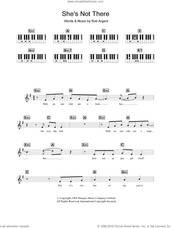 Cover icon of She's Not There sheet music for piano solo (chords, lyrics, melody) by The Zombies, Carlos Santana and Rod Argent, intermediate piano (chords, lyrics, melody)