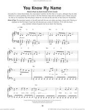 Cover icon of You Know My Name (from Casino Royale) sheet music for piano solo by Chris Cornell and David Arnold, beginner skill level