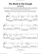 Cover icon of The World Is Not Enough, (beginner) sheet music for piano solo by Garbage, David Arnold and Don Black, beginner skill level