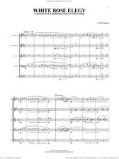 Cover icon of White Rose Elegy (COMPLETE) sheet music for brass quintet by Canadian Brass and Caleb Hudson, classical score, intermediate skill level