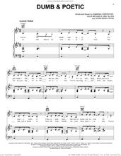 Cover icon of Dumb and Poetic sheet music for voice, piano or guitar by Sabrina Carpenter, Amy Allen, John Henry Ryan and Julia Michaels, intermediate skill level