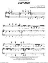 Cover icon of Bed Chem sheet music for voice, piano or guitar by Sabrina Carpenter, Amy Allen, Ian Kirkpatrick, John Henry Ryan and Julia Michaels, intermediate skill level