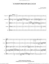 Cover icon of Canzon per Sonar A 4-5, II (COMPLETE) sheet music for brass quintet by Canadian Brass, Giovanni Gabrieli and John Serry, classical score, intermediate skill level