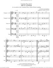 Cover icon of Muy Linda (COMPLETE) sheet music for brass quintet by Canadian Brass, Anthony Holborne and Chris Coletti, classical score, intermediate skill level