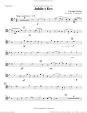 Cover icon of Jubilate Deo sheet music for brass quintet (trombone 1) by Canadian Brass, Arthur Frackenpohl and Giovanni Gabrieli, classical score, intermediate skill level