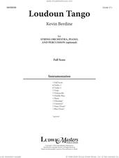 Cover icon of Loudoun Tango (COMPLETE) sheet music for orchestra by Kevin Berdine, intermediate skill level