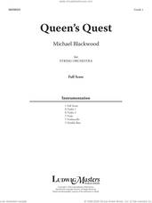 Cover icon of Queen's Quest (COMPLETE) sheet music for orchestra by Michael Blackwood, intermediate skill level