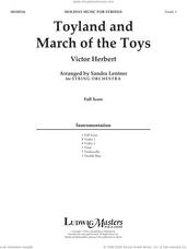 Cover icon of Toyland and March Of The Toys (arr. Sandra Lentner) (COMPLETE) sheet music for orchestra by Victor Herbert and Sandra Lentner, intermediate skill level