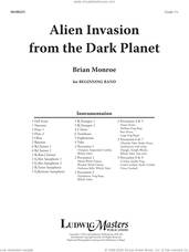 Cover icon of Alien Invasion From The Dark Planet (COMPLETE) sheet music for concert band by Brian Monroe, intermediate skill level