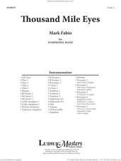 Cover icon of Thousand Mile Eyes (COMPLETE) sheet music for concert band by Mark Fabio, intermediate skill level