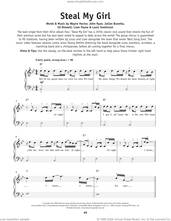 Cover icon of Steal My Girl sheet music for piano solo by One Direction, Edward Drewett, John Ryan, Julian Bunetta, Liam Payne, Louis Tomlinson and Wayne Hector, beginner skill level